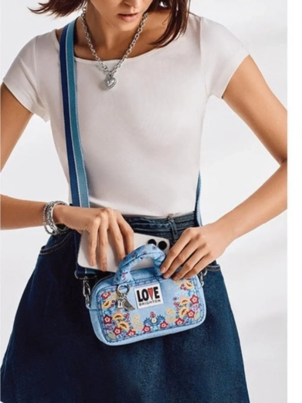 Brighton Bandana Love Crossbody Bag